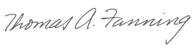 Thomas A. Fanning signature